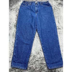 LL Bean Flannel Lined Women's Jeans Original Fit Relaxed 18 Vintage Y2K 90s